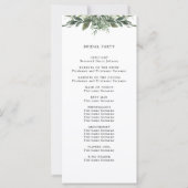 葉の葉の結婚式プログラム (裏面)