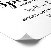 葉の葉の緑のスパーラーが結婚送信 ポスター (角)