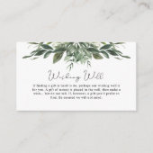 葉の葉を望む井戸の囲いカード エンクロージャーカード (正面)