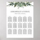 葉の葉座席表 ポスター (正面)