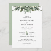 葉の葉結婚式招待状 招待状 (正面/裏面)