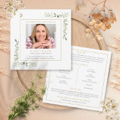 葉の葬儀追悼会式次第プログラム