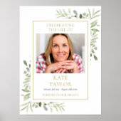 葉の葬儀追悼記念写真 ポスター (正面)