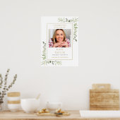 葉の葬儀 追悼 生命の記念写真 ポスター (キッチン)