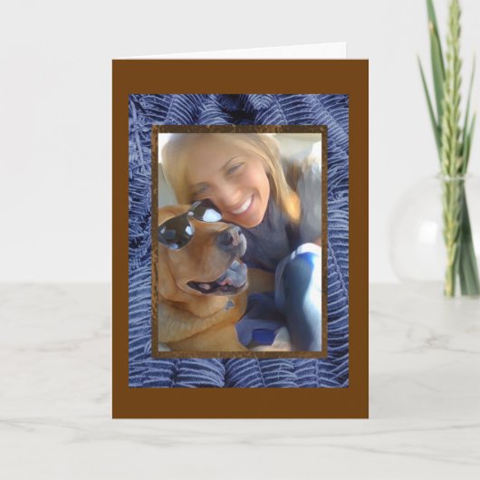 葉の足のプリント カード (正面)