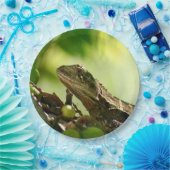 葉の間に隠れているオーストラリアのトカゲ9"写真 ペーパープレート (パーティー)