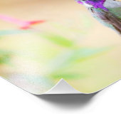 葉の間のコスタのハチドリ フォトプリント            (角)