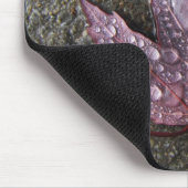 葉の雨滴 マウスパッド (コーナー)