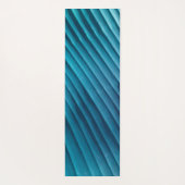 葉の青（対角線） ヨガマット (裏面)