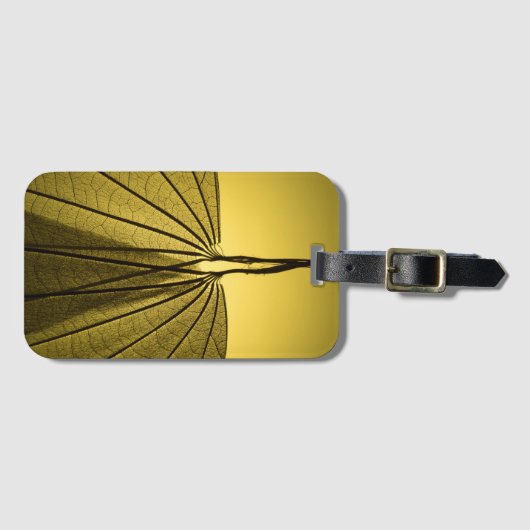 葉の骨組 ラゲッジタグ (正面横)