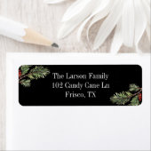 葉の黒い住所 シール (インサイチュ)