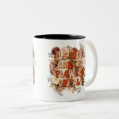 葉は秋の花 ツートーンマグカップ (正面右)