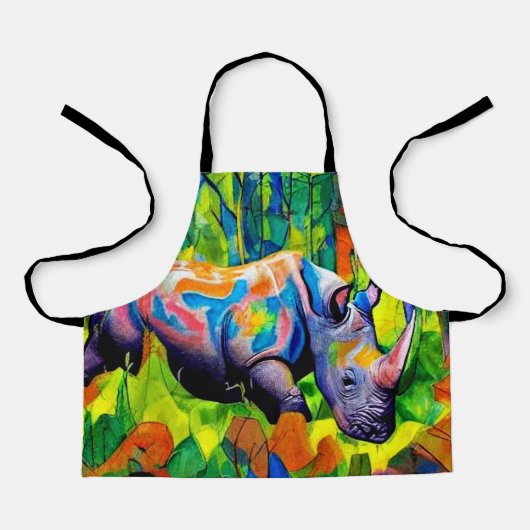 葉を反射するサイ エプロン (正面)