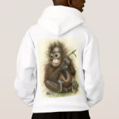 葉を持つオランウータンのベビー (裏面)