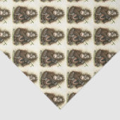 葉を持つオランウータンの赤ん坊 薄葉紙 (詳細)