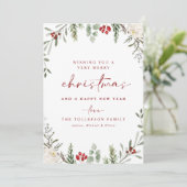 葉アイビー非素朴フォトクリスマスカード シーズンカード (スタンド正面)