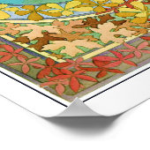 葉アールヌーボースタイルミュシャ ポスター (角)