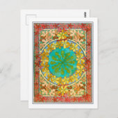 葉アールヌーボースタイルミュシャ ポストカード (正面/裏面)