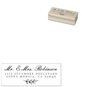 葉エレガントさん結婚差出人住所 ラバースタンプ (押印)