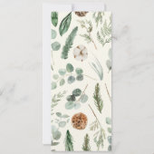 葉エレガントのクリスマスホリデーパーティー招待状 招待状 (裏面)