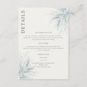 葉エレガントのモダン詳細 エンクロージャーカード (正面)