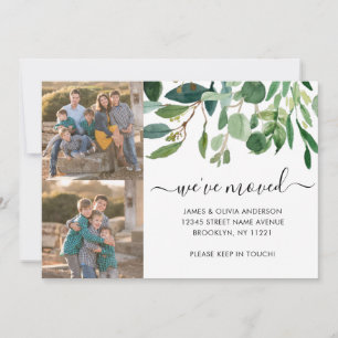 葉エレガントの引っ越しました新しいホームフォト移動 案内状