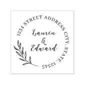 葉エレガントの結婚差出人住所 セルフインキングスタンプ (デザイン)