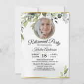 葉エレガントユーカリ退職パーティー 招待状 (正面)