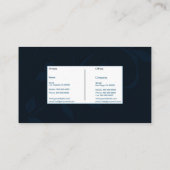 葉エレガント板 名刺 (裏面)