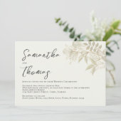 葉エレガント樹のセージ葉の葉 招待状 (スタンド正面)