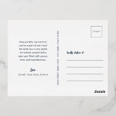 葉エレガント樹 | Little Deer 箔シーズンポストカード (裏面)