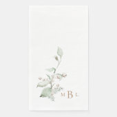 葉エレガント綿モノグラム結婚ズ (正面)