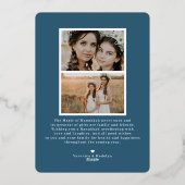 葉エレガント部 | Hanukkahフォトコラージュカード 箔シーズンカード (裏面)