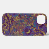 葉カモフラージュ模様に対する青い花 Case-Mate iPhoneケース (裏面 (横))