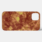 葉カモフラージュ模様に対する黄色い花 Case-Mate iPhoneケース (裏面 (横))