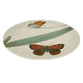 葉カラフルを舞うのまわりに蝶 カッティングボード (角)
