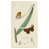 葉カラフルを舞うのまわりに蝶 スモールペーパーバッグ (裏面)