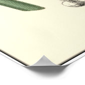 葉カラフルを舞うのまわりに蝶 ポスター (角)