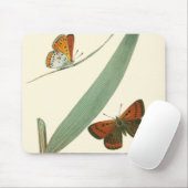 葉カラフルを舞うのまわりに蝶 マウスパッド (マウス)