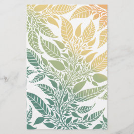 葉カラフルデザイン石鹸ラップ紙シート