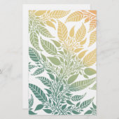 葉カラフルデザイン石鹸ラップ紙シート (正面/裏面)