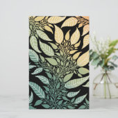 葉カラフルデザイン石鹸ラップ紙シート (スタンド正面)