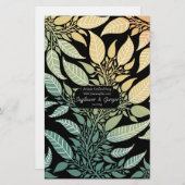 葉カラフルデザイン石鹸ラップ紙シート (正面/裏面)