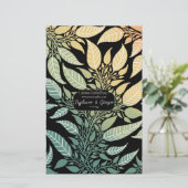 葉カラフルデザイン石鹸ラップ紙シート (スタンド正面)