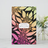 葉カラフルデザイン石鹸ラップ紙シート (スタンド正面)