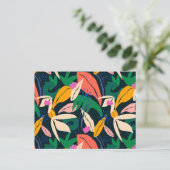 葉カラフル型 ポストカード (スタンド正面)