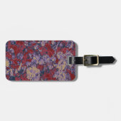 葉カラフル花迷彩模様 ラゲッジタグ (正面横)