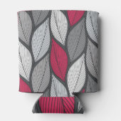 葉カラフル：手描きシームレスパターン。 缶クーラー (裏面)