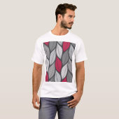 葉カラフル:手描きシームレスパターン。 Tシャツ (正面フル)