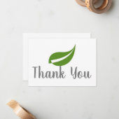 葉カードありがとう ノートカード (正面/裏面インサイチュ)